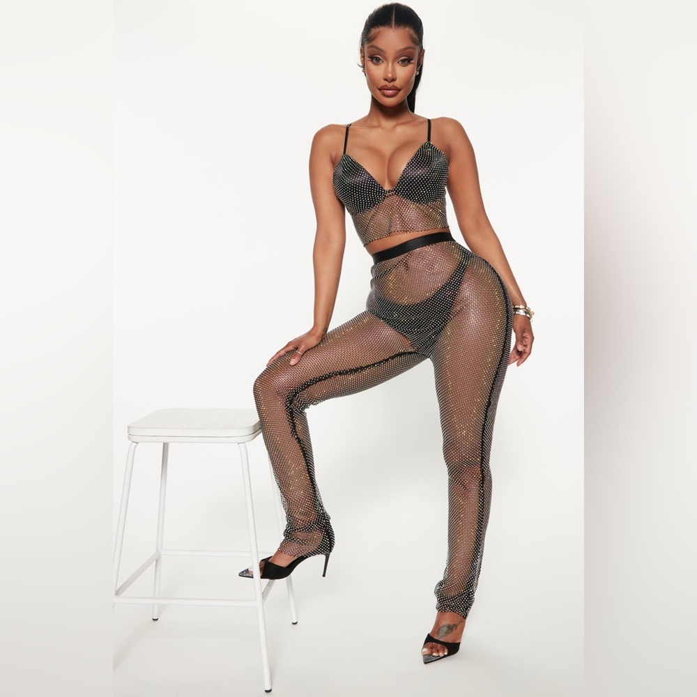 Rhinestone legging - legging en strass